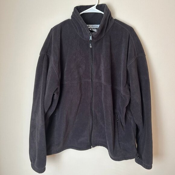 Columbia Black Fleece Full Zip Winter Jacket Men’s Size XXL - Picture 1 of 4